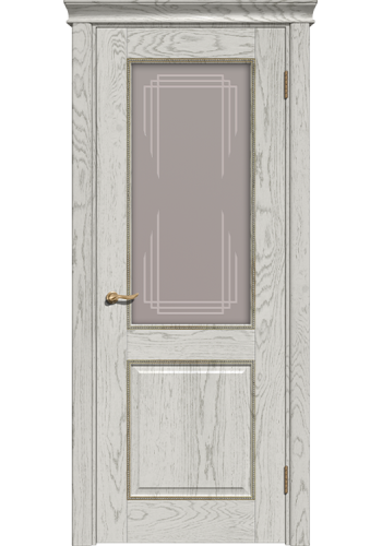 Дверь Прайм тон Капучино со стеклом