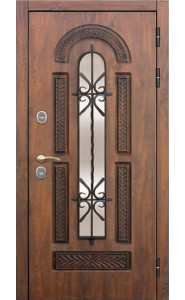 Дверь входная Формен Ф 32 Грецкий орех с патиной Ковка Термо Дверь входная Формен Ф 32 Грецкий орех с патиной Ковка Термо
